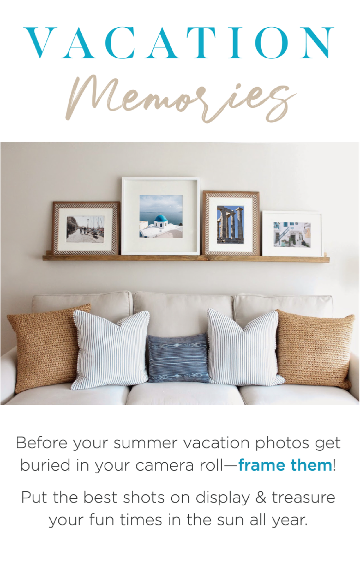 Room with faminly photos.
